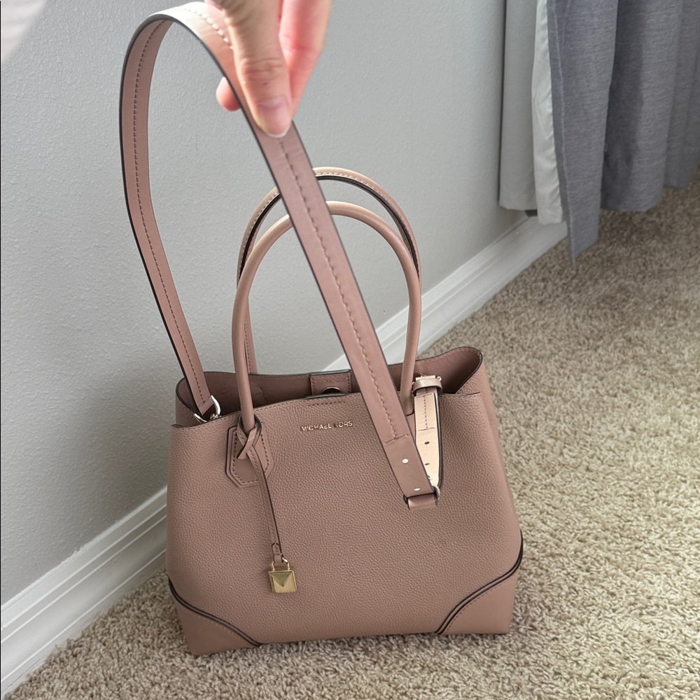 Michael Kors Blush Leather Satchel - Picture 4 of 5